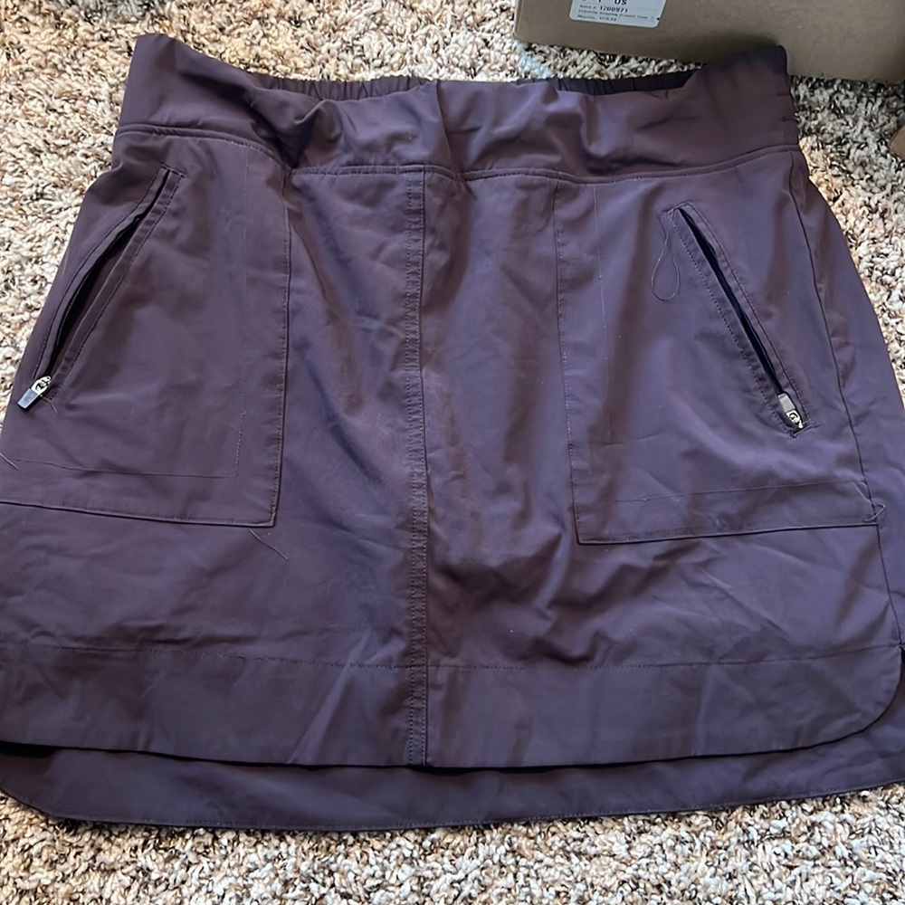 Purple Golf Skirt Size Large Zipper Pockets
